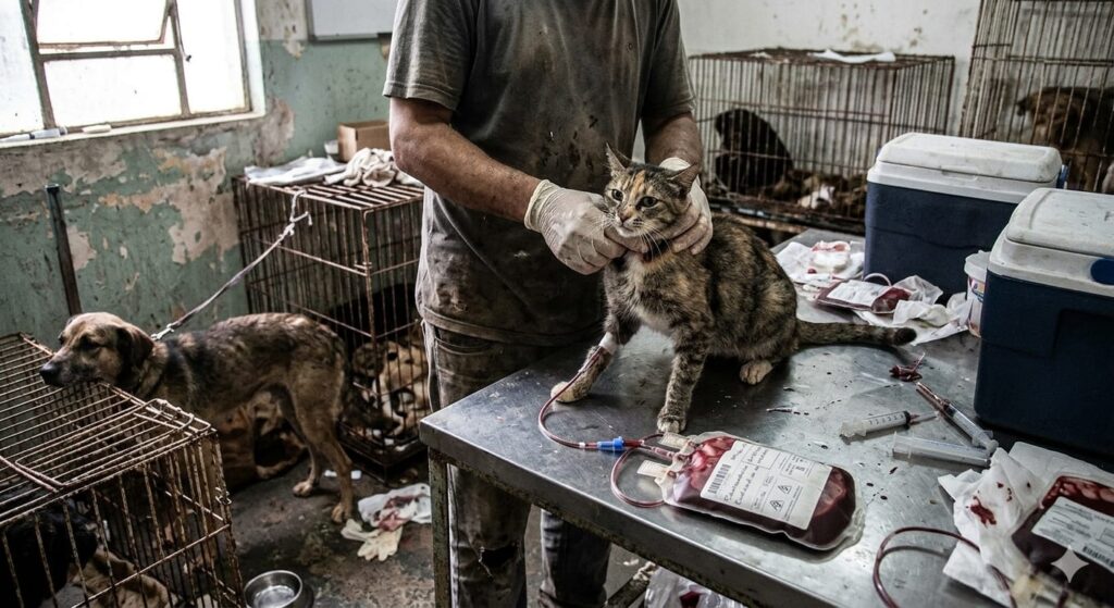 SANGUE  ESTÁ SENDO COLETADO DE QUALQUER ANIMAL, SEM RASTREIO E COM RISCO DE CONTAMINAÇÃO EM MASSA E MORTE